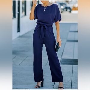 Elegant Navy Women's Jumpsuit
